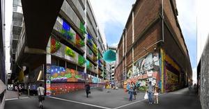 An artist's impression of how the lane might look in just over 6 months' time.